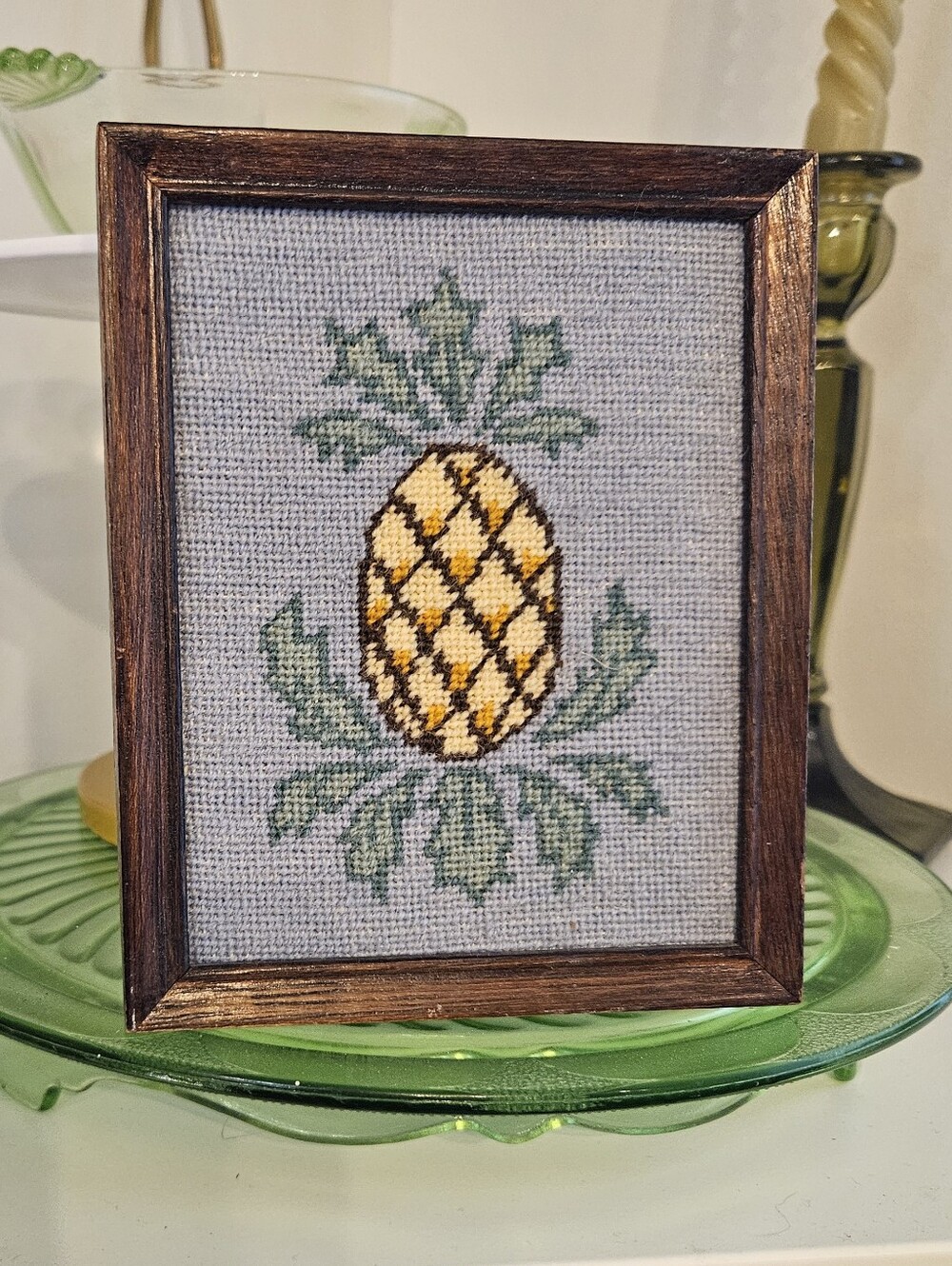 Pineapple Needlepoint Art
